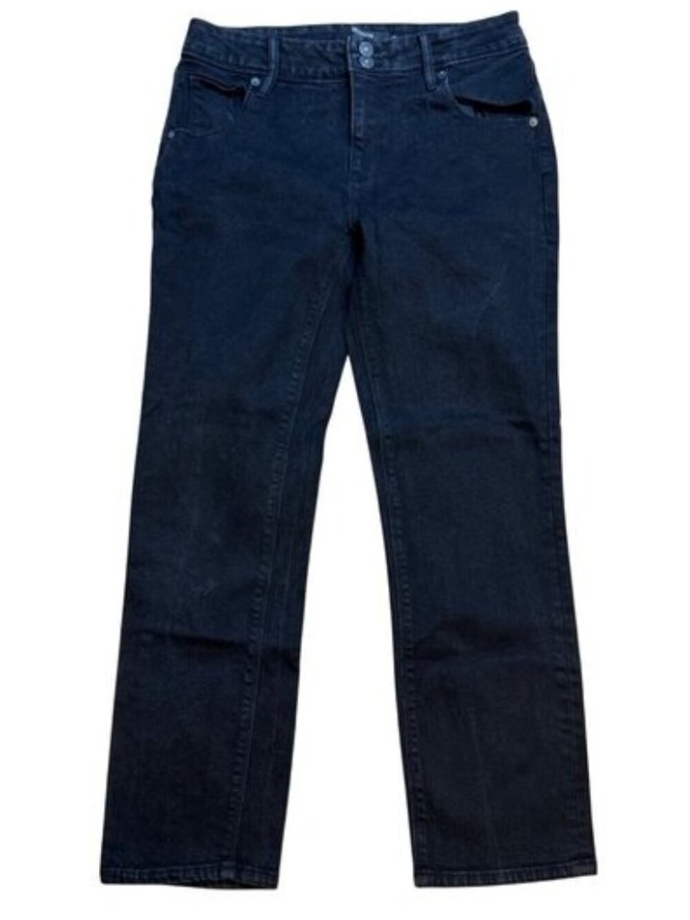 Hudson Black Straight-Leg Jeans Womens Size 10 Cotton Blend